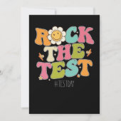Groovy Rock the Test Motivierend Testing Day Einladung (Vorderseite)