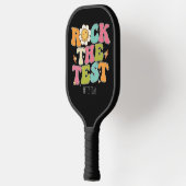 Groovy Rock the Test Motivierend Testing Day Pickleball Schläger (Links)