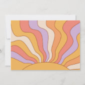 Groovy Roller Skate Foto Einladung | SKATEN (Rückseite)