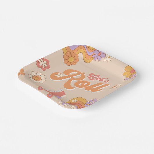 Groovy Roller Skate Paper Teller (Gewinkelt)