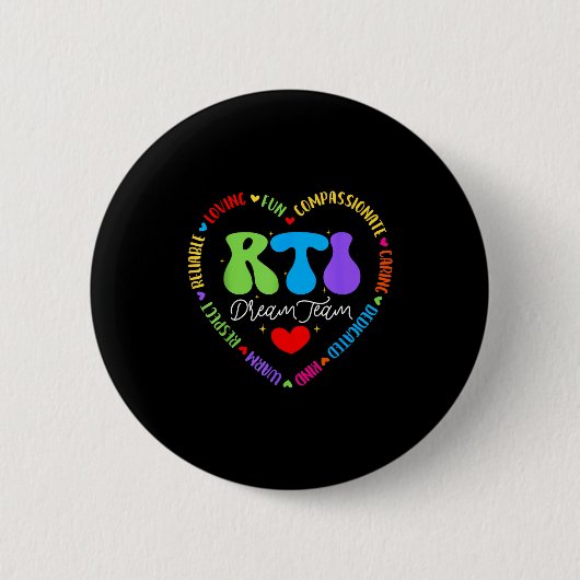 Groovy Rti Dream Team T Resnse Intervention Squad Button (Vorderseite)