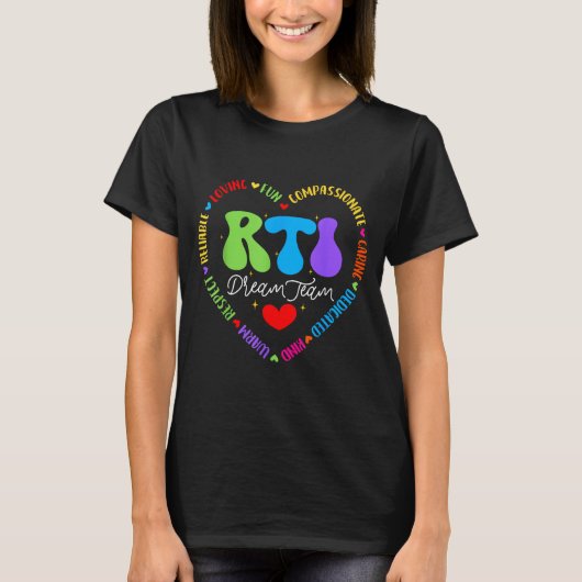 Groovy Rti Dream Team T Resnse Intervention Squad  T-Shirt (Vorderseite)