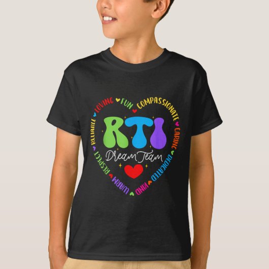 Groovy Rti Dream Team T Resnse Intervention Squad T-Shirt (Vorderseite)
