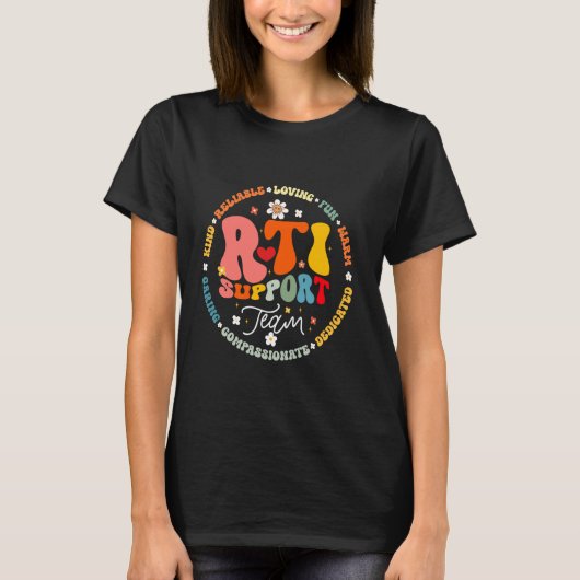Groovy RTI Support Team T Response Intervention T-Shirt (Vorderseite)