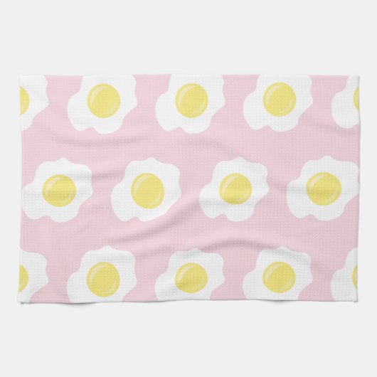 Groovy Rühreier. Geschirrtuch (Horizontal)