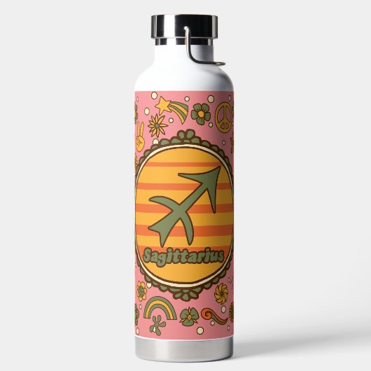 Groovy Sagittarius Custom Trinkflasche (links)