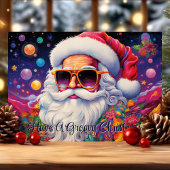 Groovy Santa psychedelisches Weihnachten