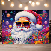 Groovy Santa psychedelisches Weihnachten