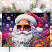 Groovy Santa psychedelisches Weihnachten