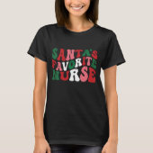 Groovy Santa's Lieblings-Weihnachtsweihnachtsschwa T-Shirt (Vorderseite)