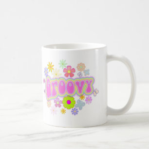 Groovy Schmetterlings-Kaffee-Tasse der Blumen-N 11 Kaffeetasse