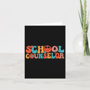 Groovy School Counselor Zurück zum Lehrer Cou Karte
