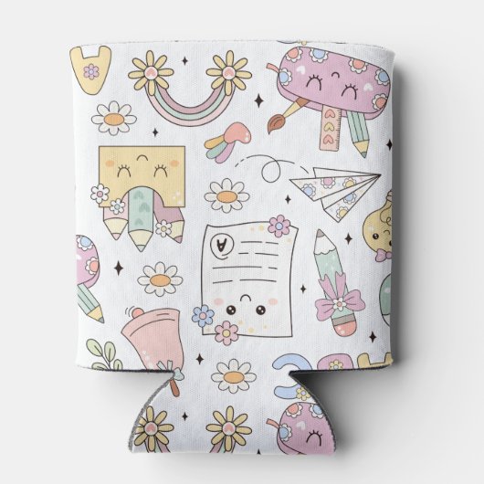 Groovy School Design Theme Dosenkühler (Rückseite)