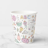 Groovy School Design Theme Pappbecher (Vorderseite)