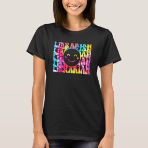Groovy School Librarian Zurück zur Schule Retro Li T-Shirt