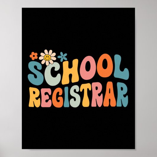 Groovy School Registrar Byck To School Poster (Vorne)