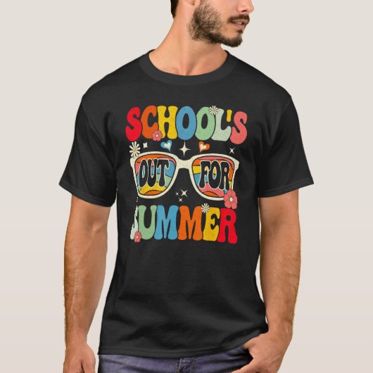 Groovy School s Out For Summer T-Shirt (Vorderseite)