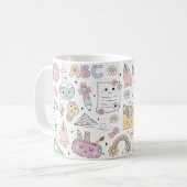 Groovy Schuldesign-Thema Kaffeetasse (Vorderseite Links)