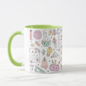 Groovy Schuldesign-Thema Tasse (Links)