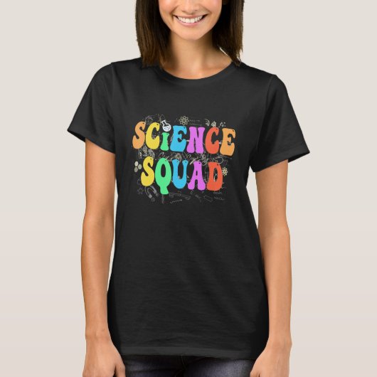 Groovy SCIENCE SQUAD Technology Crew STEM Team Eng T-Shirt (Vorderseite)