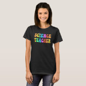 Groovy SCIENCE TEACHER Technology Lehrer STEM Squ T-Shirt (Vorne ganz)