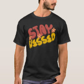 Groovy Seglied Hand Letting Blume T - Shirt (Vorderseite)