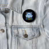 Groovy Sei Freundlich Blumenfreundlichkeit Lächeln Button (Beispiel)