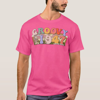 Groovy seit 1947 Retro Hippie 76. Geburtstag Freun T-Shirt