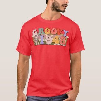 Groovy seit 1948 Retro Hippie 75. Geburtstagsgesch T-Shirt