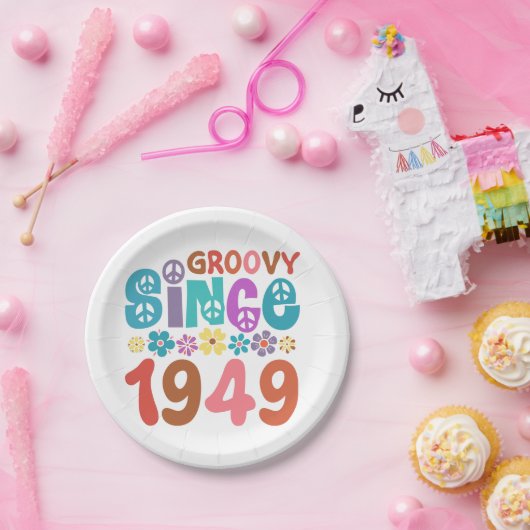 Groovy seit 1949 pappteller (Party)