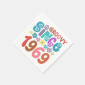 Groovy seit 1969 serviette (Ecke)