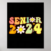 Groovy Senior 2024 Zurück zur Abschluss-Klasse Poster (Vorne)