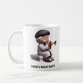 Groovy Senior Citizen Music Legends Kaffeetasse (Links)