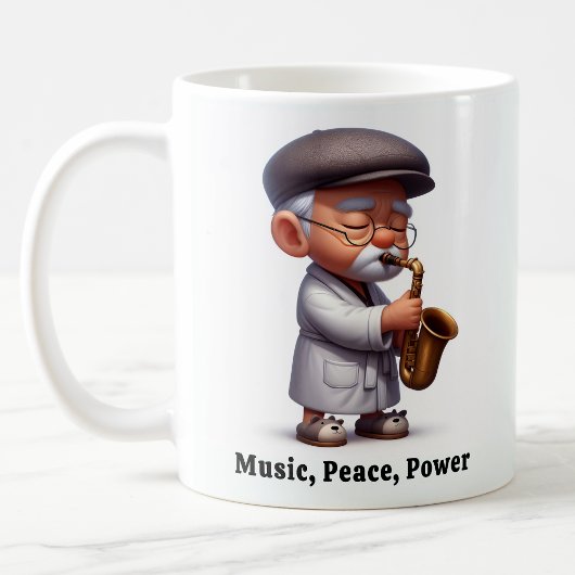 Groovy Senior Citizen Music Legends Kaffeetasse