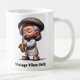 Groovy Senior Citizen Music Legends Kaffeetasse