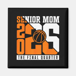 Groovy Senior Mom-Klasse Basketball-Kunstwerk Magnet