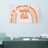 Groovy Seven ist ein Vibe Rainbow Daisy 7. Geburts Banner (Messeveranstaltung)