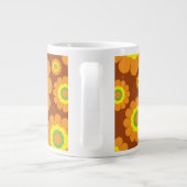 Groovy Seventies Blume Jumbo-Tasse (Rückseite)