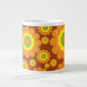 Groovy Seventies Blume Jumbo-Tasse (Vorderseite)