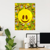 Groovy Seventies Pattern Poster (Heimbüro)