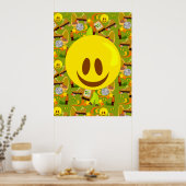 Groovy Seventies Pattern Poster (Küche)