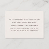 Groovy Seventies Typografy Books for Baby Rainbow Begleitkarte (Rückseite)