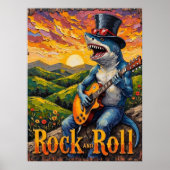 Groovy Shark, Golden Hour Jam Poster (Vorne)