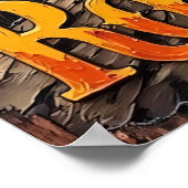 Groovy Shark, Golden Hour Jam Poster (Ecke)