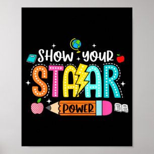 Groovy Show Staar Power Lehrer Testprüfungstest Poster