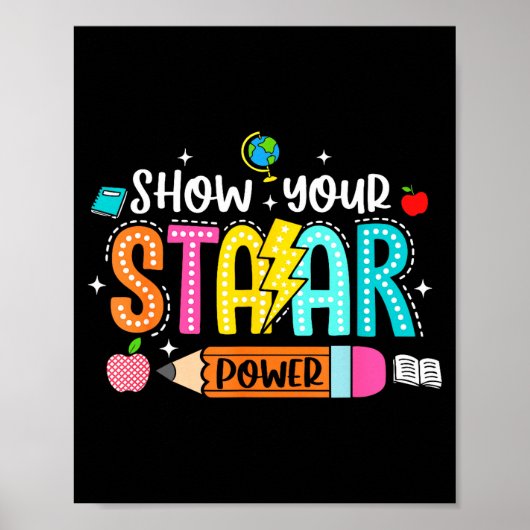 Groovy Show Staar Power Lehrer Testprüfungstest Poster (Vorne)