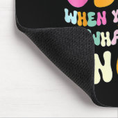 Groovy Show What You Know Testing Day Teacher Mousepad (Ecke)