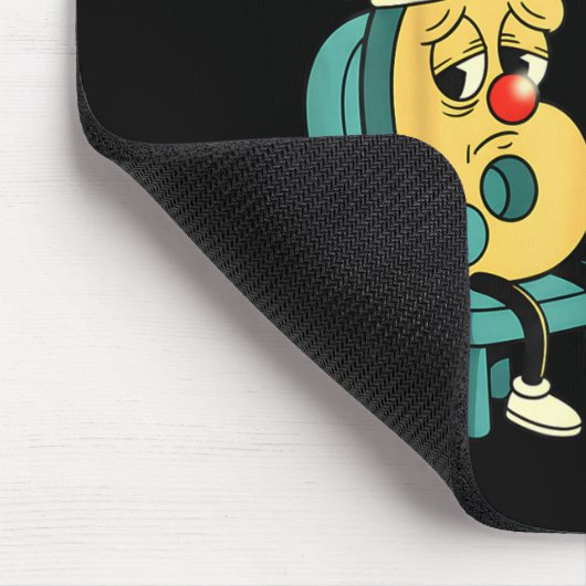 Groovy Sick Seven 67 Funny Meme Sick 7 And Nurse 6 Mousepad (Ecke)