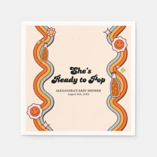 Groovy Sie ist bereit, Persimmon-Senfcreme platzen Serviette