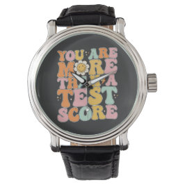 Groovy Sie sind mehr als ein Test-Score-Testtag Armbanduhr